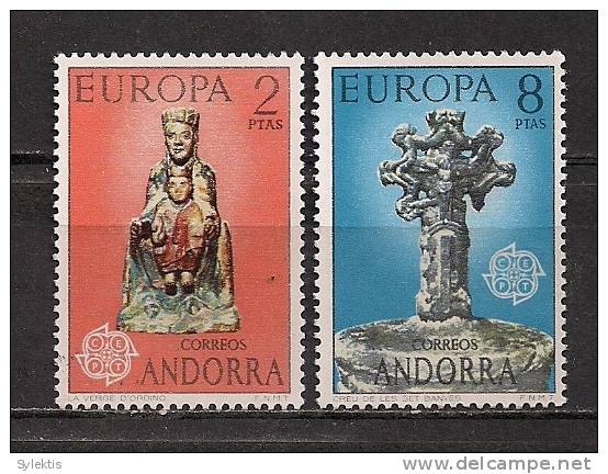 ANDORRA (SP) EUROPA CEPT 1974 SET MNH - 1974