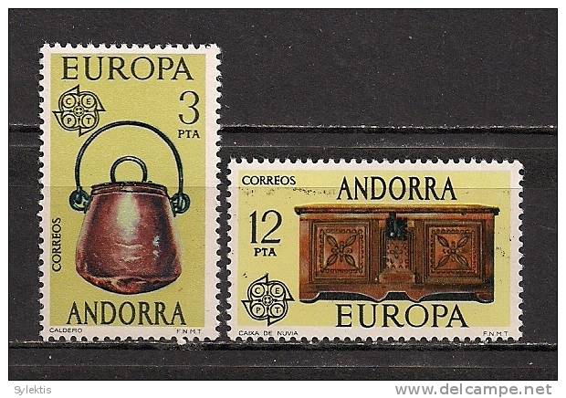 ANDORRA (SP) EUROPA CEPT 1976 SET MNH - 1976