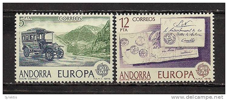 ANDORRA (SP) EUROPA CEPT 1979 SET MNH - 1979