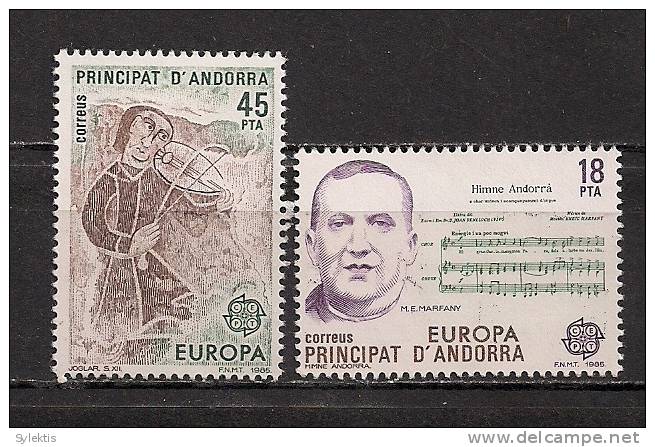 ANDORRA (SP) EUROPA CEPT 1985 SET MNH - 1985