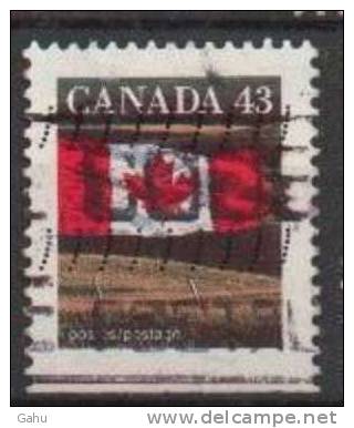 Canada ; 1992 ; N° Y/T: 1298 A  ; "drapeau" ; Ob;  Cote Y : 0.60  E. - Oblitérés