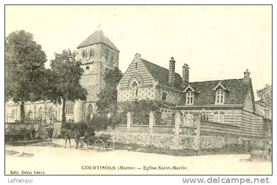 MARNE - Ref 51321- Courtisols - Eglise Saint Martin  - Carte Bon Etat - - Courtisols