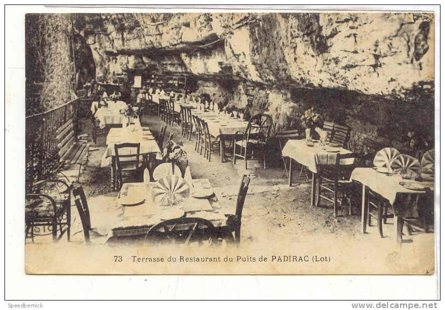 20054 PADIRAC - Terrasse Du Restaurant Du Puits De Padirac . 73 MFIL Trefle - Autres & Non Classés