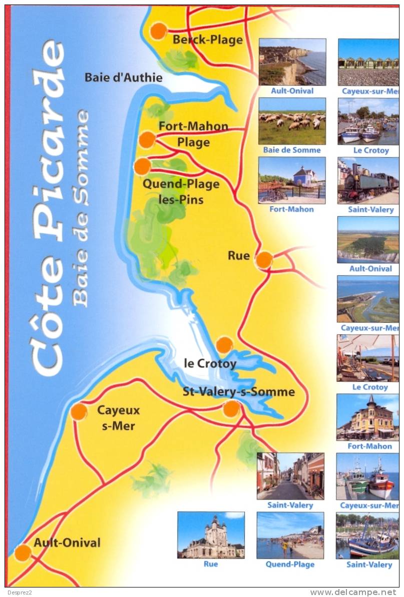 Cote Picarde Baie De Somme  Cp Multivues - Autres & Non Classés