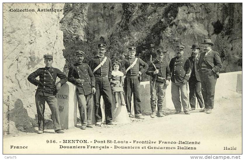 Métiers - Uniformes Douaniers Gendarmes - France Italie - Politie-Rijkswacht