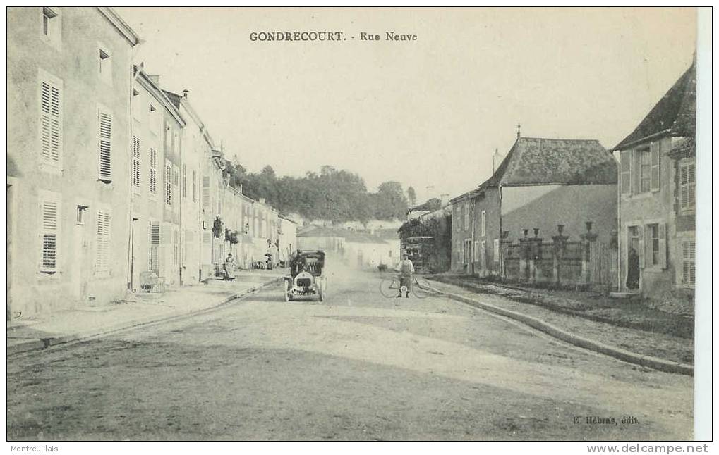 (55) GONDRECOURT, Rue Neuve, Non écrite, Sans Timbre, Belle Carte - Gondrecourt Le Chateau