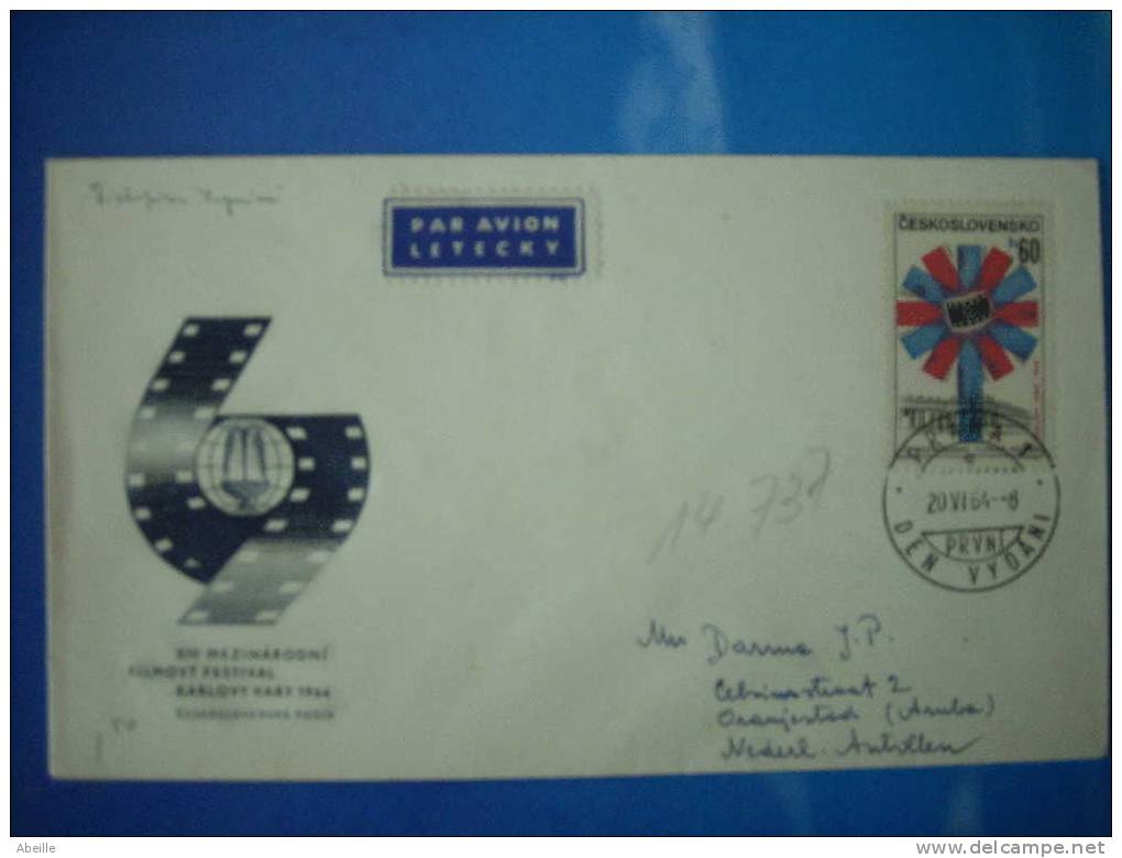 14/737 FDC   CESKOSLAV. - Porcelaine