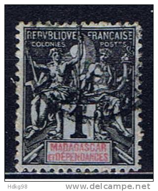RM+ Madagaskar 1896 Mi 28 Allegorie - Oblitérés