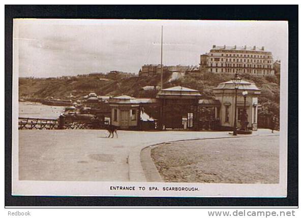 Real Photo Postcard Entrance To Spa Scarborough Yorkshire - Ref 371 - Scarborough