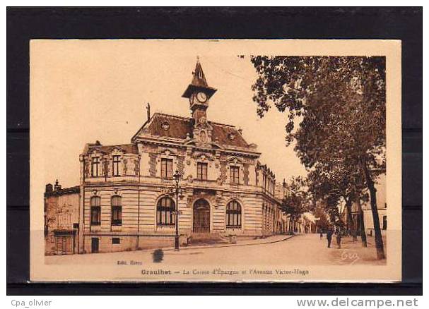 81 GRAULHET Avenue Victor Hugo, Caisse D'Epargne, Banque, Ed ERA Rives, 193? - Graulhet
