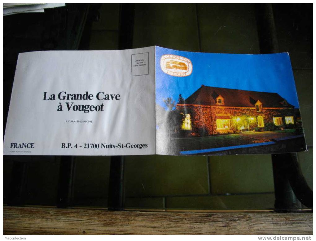 Nuit Saint Georges Depliant Clos Vougeot La Grande Cave - Nuits Saint Georges