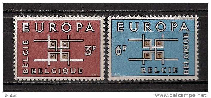 BELGIUM EUROPA CEPT 1963 SET MNH - 1963