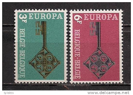 BELGIUM EUROPA CEPT 1968 SET MNH - 1968