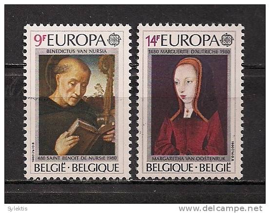 BELGIUM EUROPA CEPT 1980 SET MNH - 1980