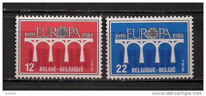 BELGIUM EUROPA CEPT 1984 SET MNH - 1984