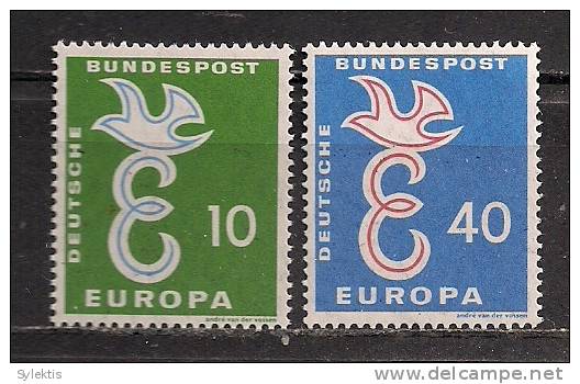 GERMANY EUROPA CEPT 1958 SET MNH - 1958