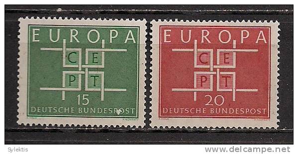 GERMANY EUROPA CEPT 1963 SET MNH - 1963