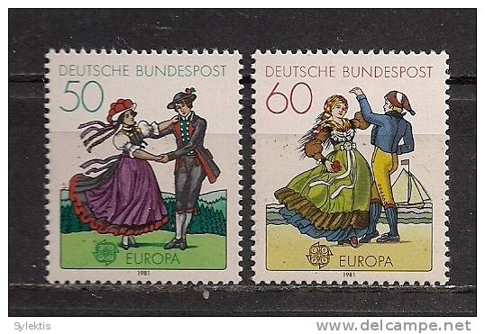 GERMANY EUROPA CEPT 1981 SET MNH - 1981