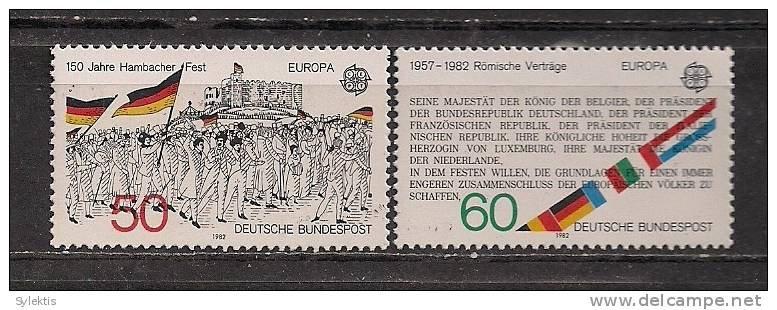 GERMANY EUROPA CEPT 1982 SET MNH - 1982