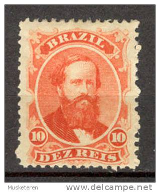 Brazil 1866 Mi. 23 10 R Emperor Kaiser Pedro II MH €17,- - Ongebruikt