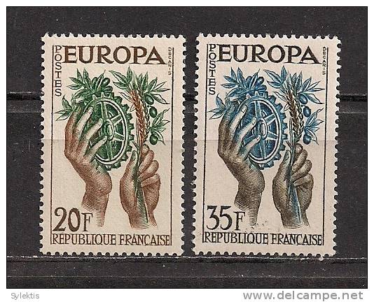 FRANCE EUROPA CEPT 1957 SET MNH - 1957