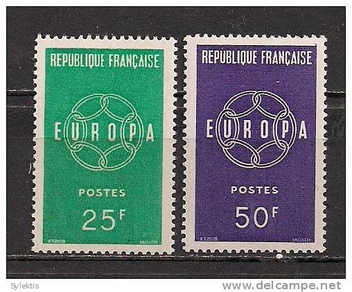 FRANCE EUROPA CEPT 1959 SET MNH - 1959