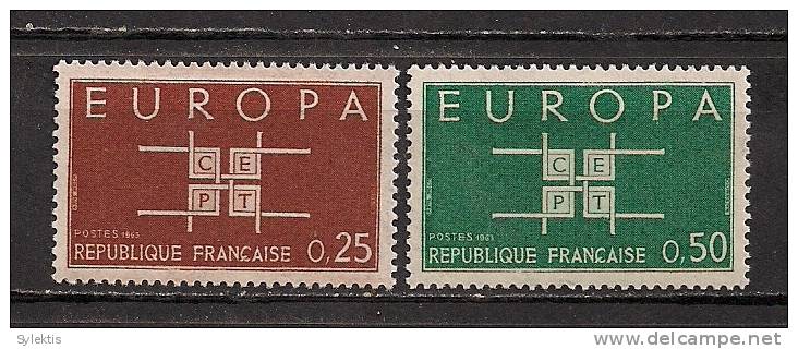 FRANCE EUROPA CEPT 1963 SET MNH - 1963