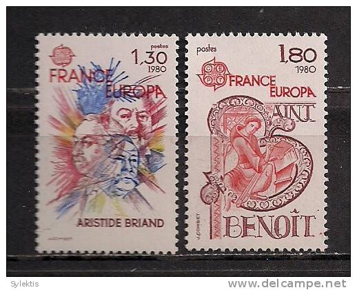 FRANCE EUROPA CEPT 1980 SET MNH - 1980