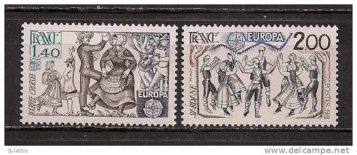 FRANCE EUROPA CEPT 1981 SET MNH - 1981