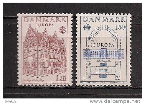 DENMARK EUROPA CEPT 1978 SET MNH - Unused Stamps
