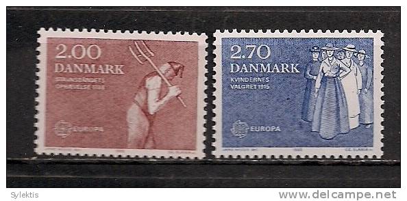 DENMARK EUROPA CEPT 1982 SET MNH - Unused Stamps
