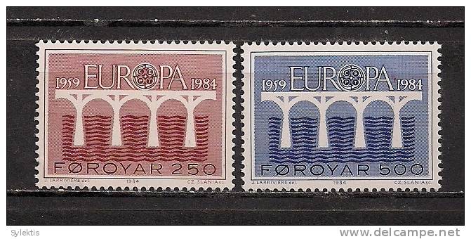 DENMARK FAROE EUROPA CEPT 1984 SET MNH - 1984