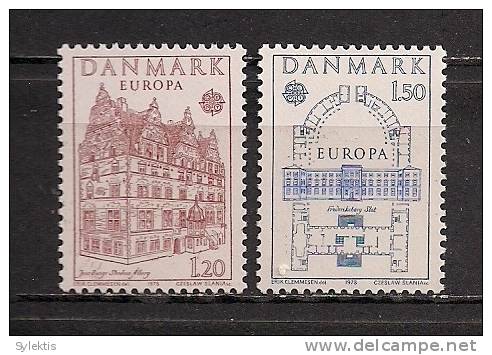 DENMARK EUROPA CEPT 1978 SET MNH - 1978