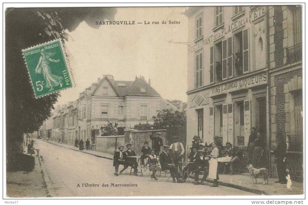SARTROUVILLE  La Rue De Seine à L'ombre Des Marronniers - Sartrouville