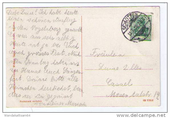 AK Clubhaus Des Vogelsberger Höhen-Club Auf Dem Hoherodskopf  767 M ü. D. M. 11.7.10 7-8 N SCHOTTEN Nach Cassel - Vogelsbergkreis