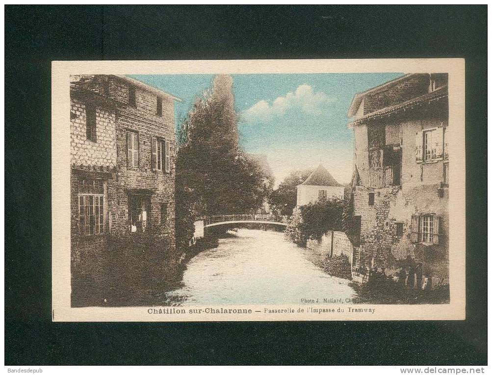 Chatillon Sur Chalaronne ( Ain 01) - Passerelle De L' Impasse Du Tramway ( J. Mollard ) - Châtillon-sur-Chalaronne