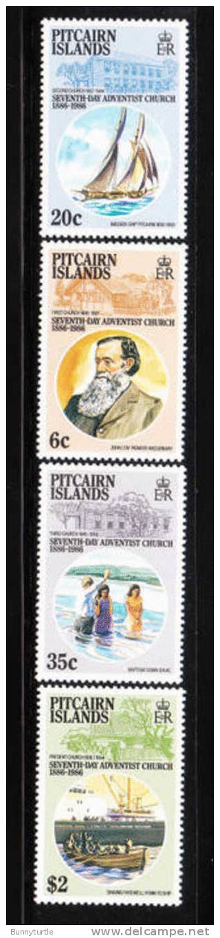 Pitcairn Islands 1986 7th Day Adventist Church Centenary Ship MNH - Pitcairninsel