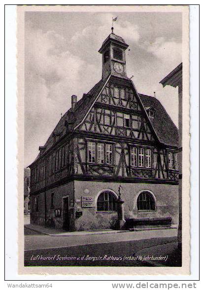 AK Luftkurort Seeheim A. D. Bergstr. Rathaus (erbaut 16. Jahrhundert) - Darmstadt