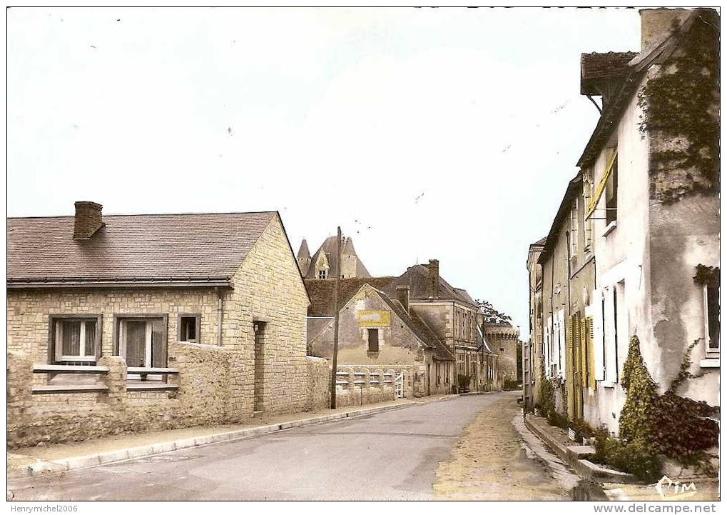 Cpsm Bridoré Rue Principale Vers Tours Loches Chinon Asay Langeais Luynes Amboise Chenonceaux - Other & Unclassified