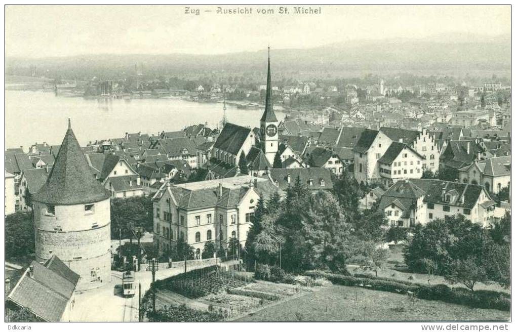 Zug - Aussicht Vom St. Michel - Tramway ! - Zugo