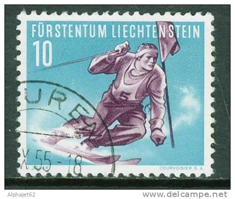 Sport D'hiver - Ski Alpin - LIECHTENSTEIN - Slalom - N° 296 - 1955 - Gebraucht