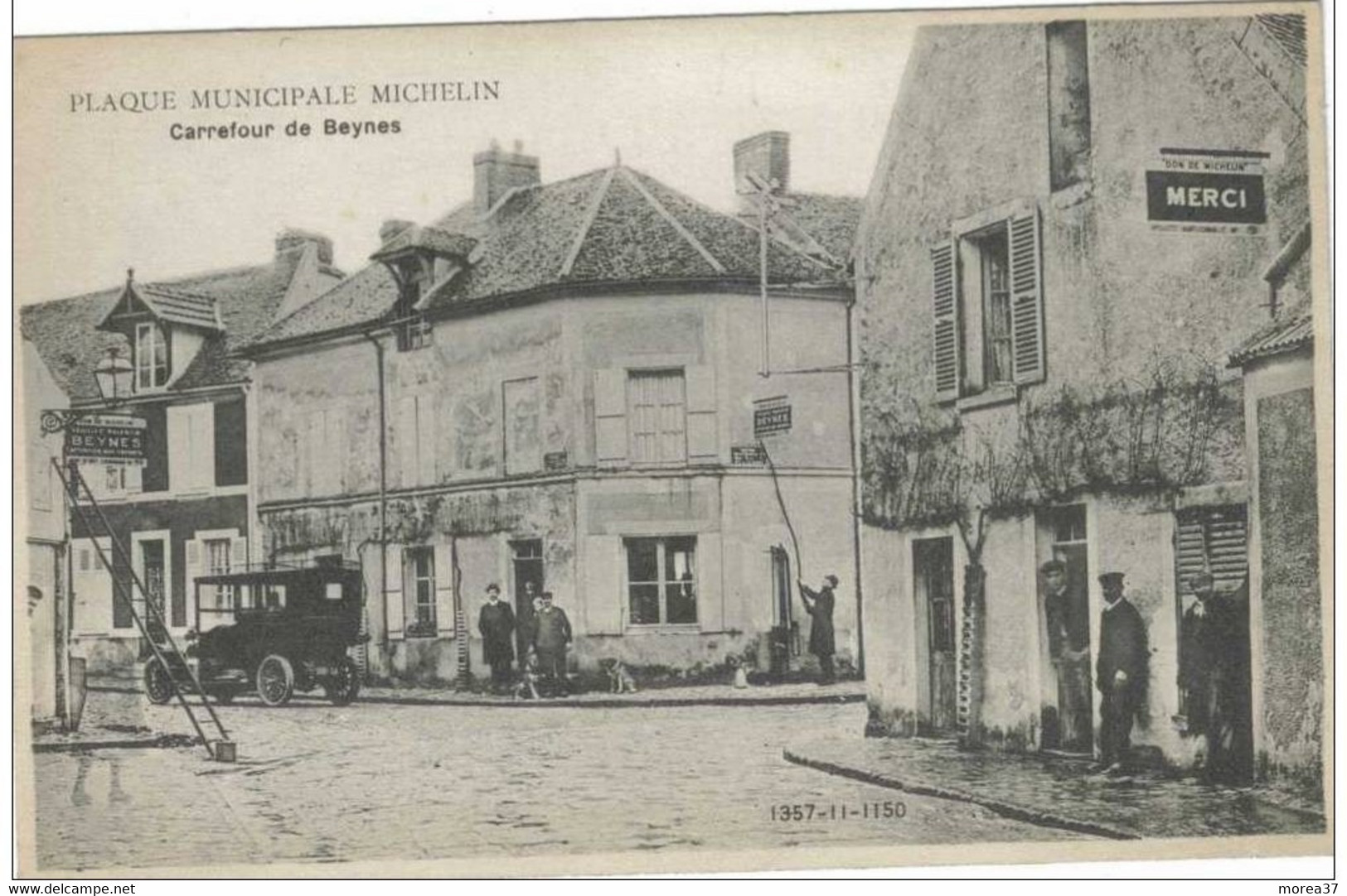 Carrefour De BEYNES Plaque Municipale Michelin - Beynes