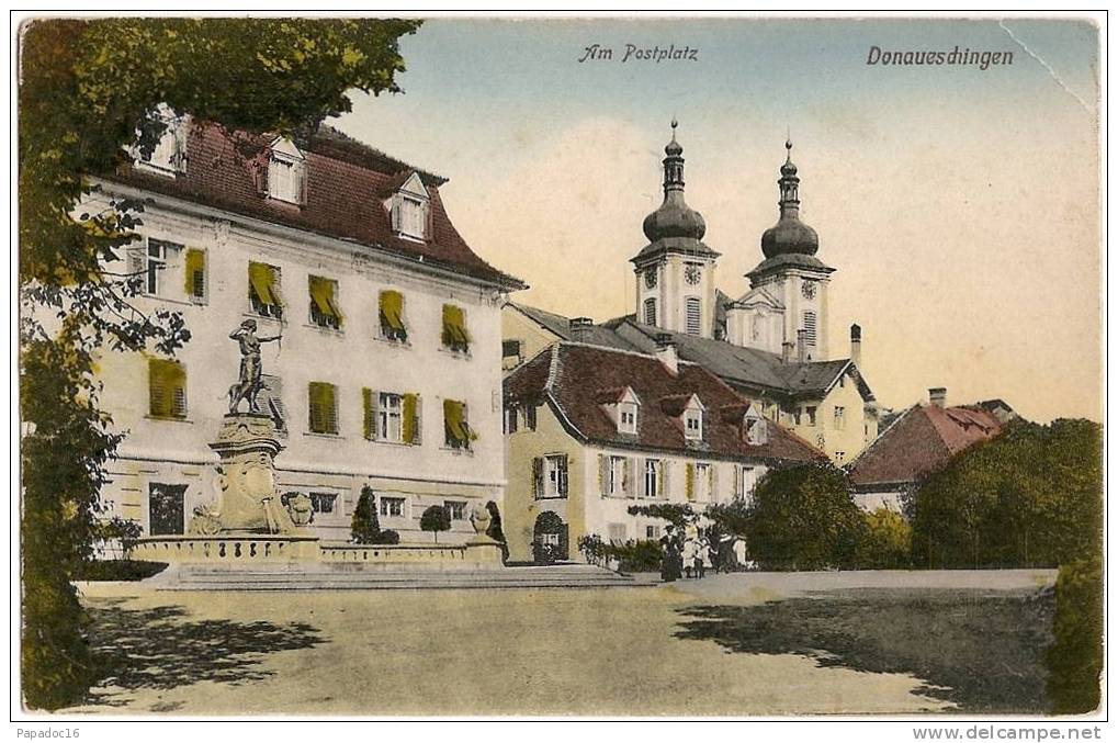 D - BW - Donaueschingen - Am Postplatz - Ed. Graph. Verl.-Anst. G. M. B. H. N° 35246 (ungelaufen / Non Circulée) - Donaueschingen