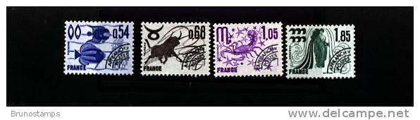 FRANCE - 1977  PREOBLITERE  ZODIAC   FIRST  SET MINT NH - 1964-1988