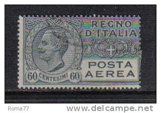 3RG986 - REGNO 1926 ,  Posta Aerea 60 Cent N. 3  Usato - Airmail