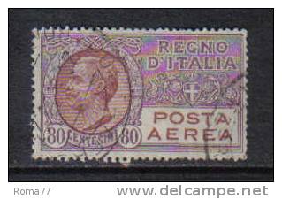 3RG991 - REGNO 1926 ,  Posta Aerea 80 Cent N. 3A - Correo Aéreo