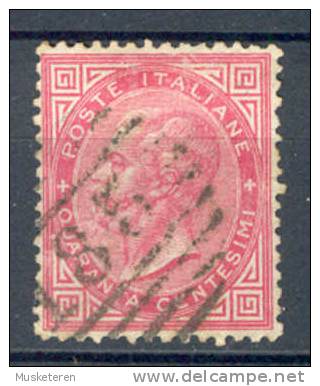 Italy 1863 Mi. 20 King König Vittorio Emanuele II Number Cancel "1853" - Usados