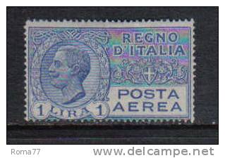 3RG995 - REGNO 1926 ,  Posta Aerea 1 Lira N. 4  * - Poste Aérienne