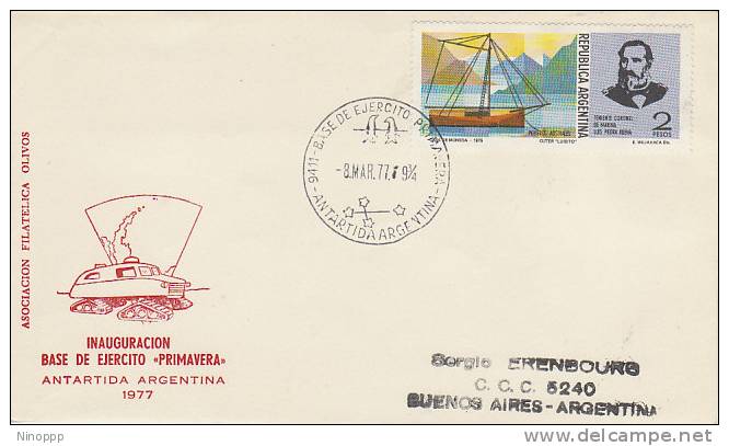 Argentina-1977 Inauguration Base De Ejercito Primavera  Cover - Other & Unclassified