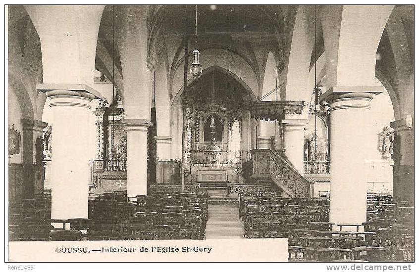 BOUSSU - INTERIEUR DE L'EGLISE ST-GERY - Boussu